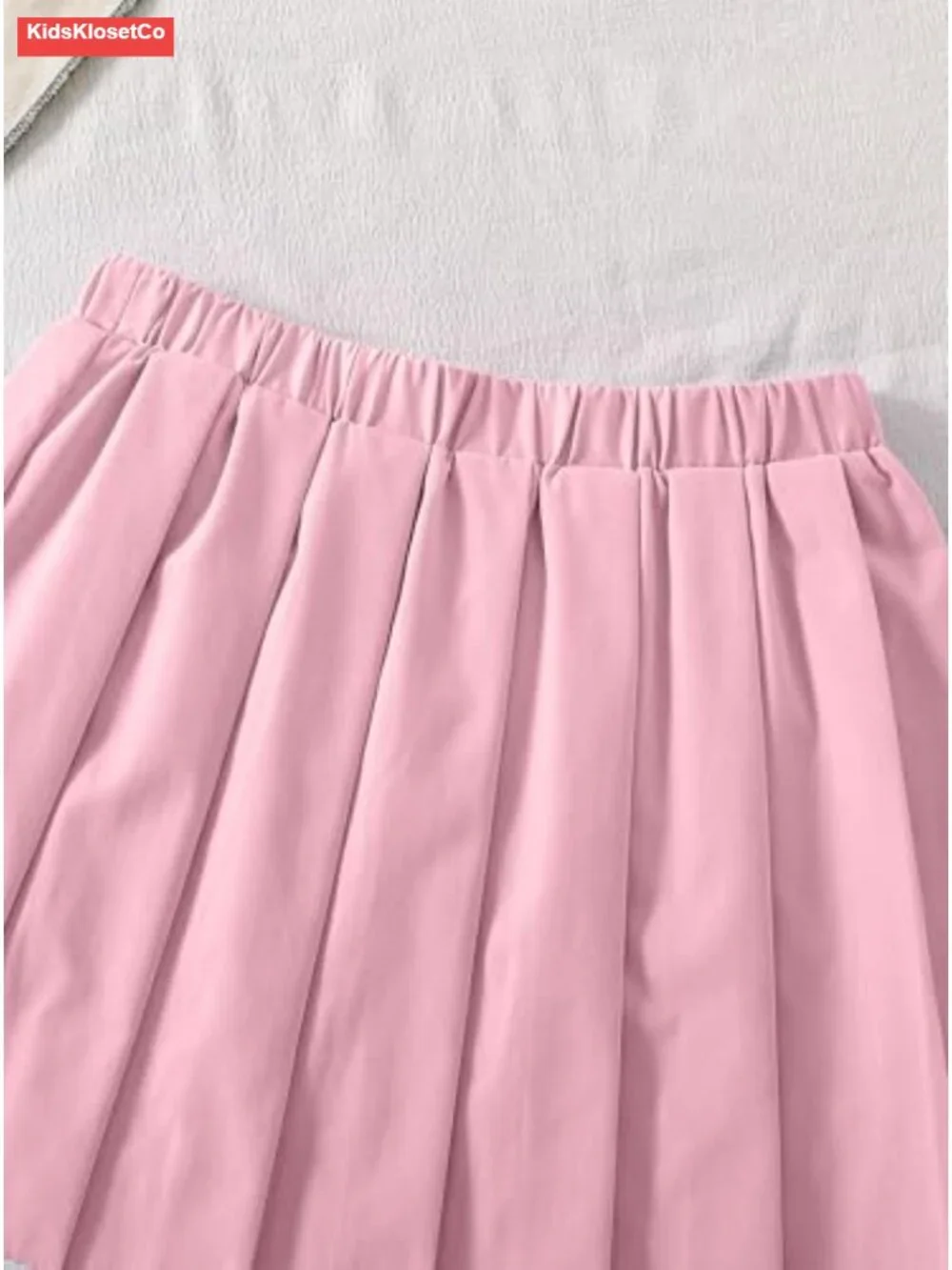 Girls Tennis Outfit Polo Shirt and Pleated Skirt Set